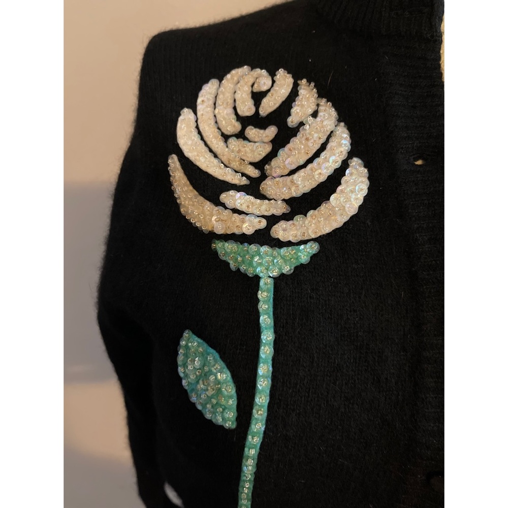 Vintage angora wool cardigan sweater XS/S - Picture 2 of 4